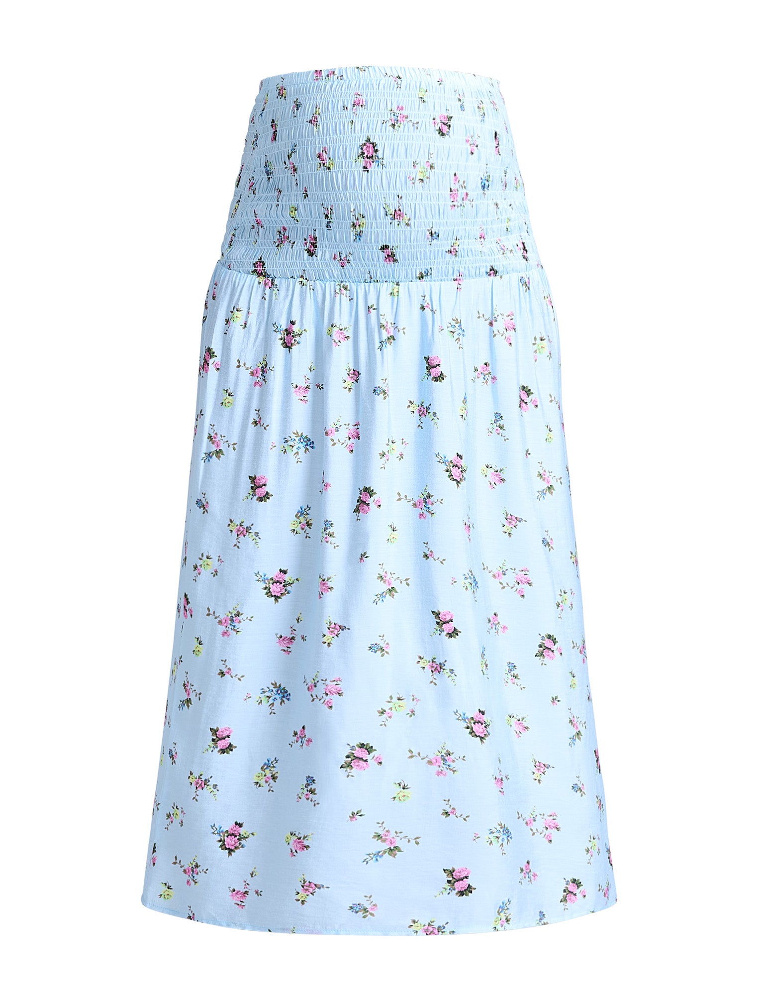 Smocked Crop Top Maxi Skirt Set