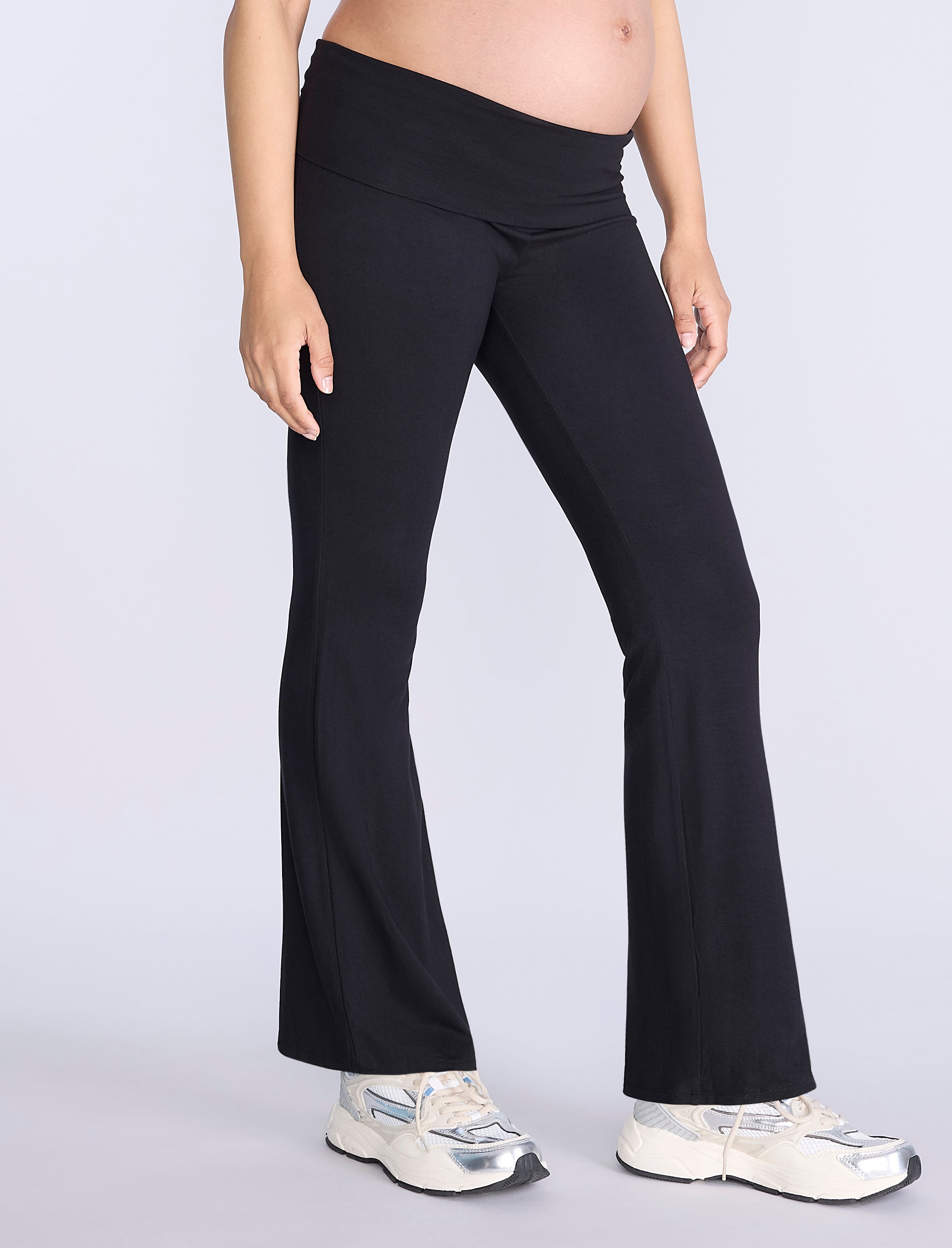 Roll Over Waist Flare Legging