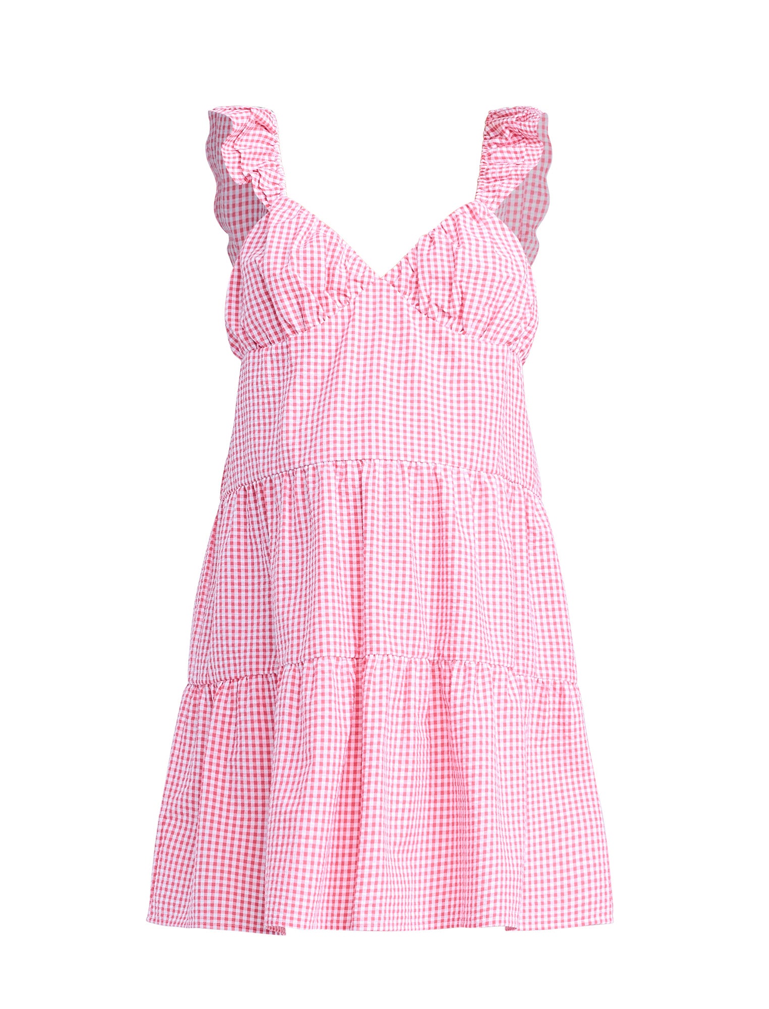 Short Sleeve Flutter Sleeve Dress